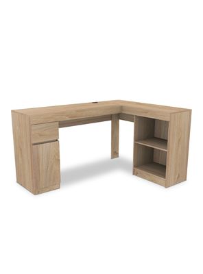 Escritorio Esquinero Palermo 1 Cajón 1 Puerta Café