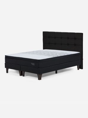 Cama Europea Tempo King + Set de Muebles Issey