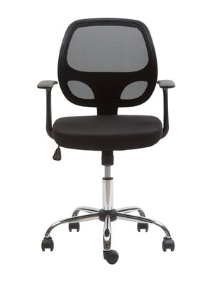 Silla One Sit de Escritorio Genova Reclinable Negro