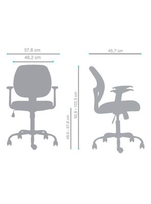 Imagen 2 del producto Silla One Sit de Escritorio Genova Reclinable Negro