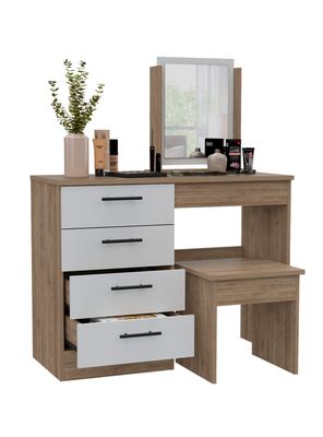 Mueble de Tocador Kaia Miel-Blanco
