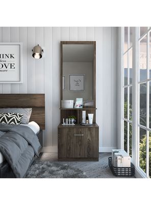 Velador Multifuncional Z-54-Coñac-Blanco