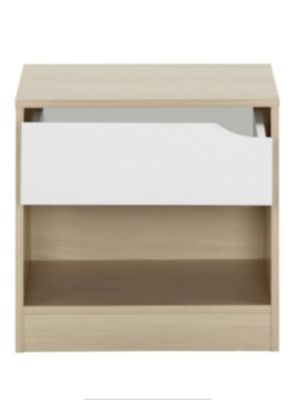 Velador 1 Cajón Compaq Blanc