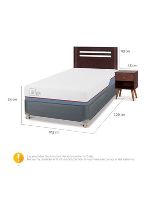 Imagen 2 del producto Cama Americana Excellence Plus 1.5 Plazas + Set de Muebles Múnich
