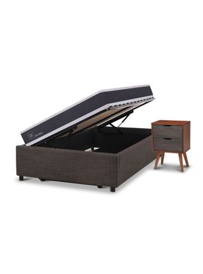 Imagen 2 del producto Cama Funcional Space Box Ortopedic 1.5 Plazas Niger S-T