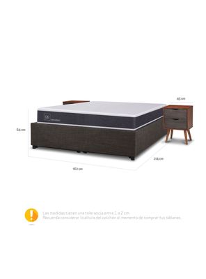 Imagen 2 del producto Cama Funcional Space Box Ortopedic 2 Plazas Niger S-T