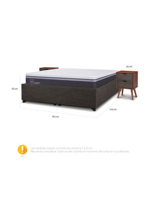 Imagen 2 del producto Cama Funcional Space Box Ortopedic Advance 2 Plazas Muebles