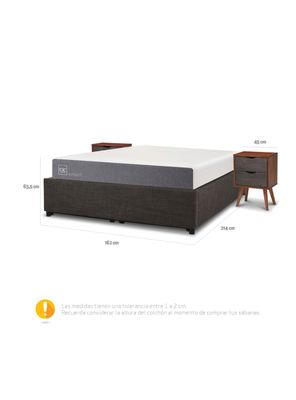 Imagen 2 del producto Cama Funcional Space Box Smart 2 Plazas Niger S-T