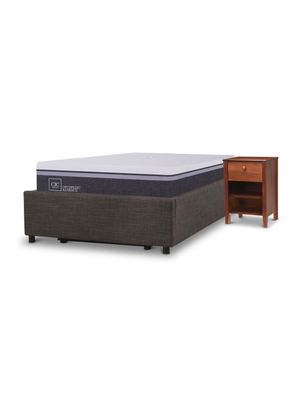 Cama Space Box Ortopedic Advance 1.5 Plazas +Muebles Torino