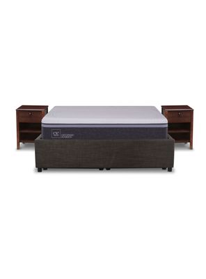 Cama Space Box Ortopedic Advance 2 Plazas + Muebles Torino