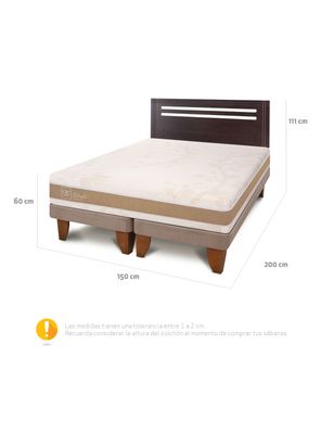 Imagen 2 del producto Cama Europea Rilassati Infinity 2 Plazas Bd Respaldo Munich