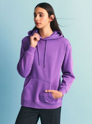 Polerón con Capucha Sólido Oversize