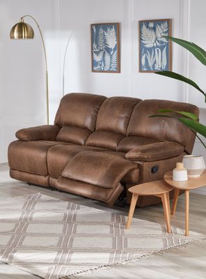 Imagen 2 del producto Sofá Reclinable Tela Tyler 3 Cuerpos