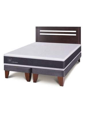 Cama Europea New Ortopedic 2 Plazas Bd Respaldo New Munich