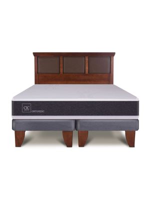 Cama Europea New Ortopedic King Respaldo New Torino