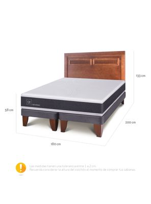 Imagen 2 del producto Cama Europea New Ortopedic King Respaldo Milan