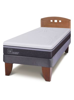 Cama Europea Ortopedic Advance 1.5 Plazas + Respaldo New Gales
