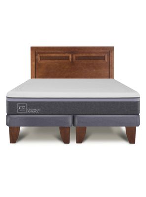 Imagen 2 del producto Cama Europea Ortopedic Advance 2 Plazas Base Dividida + Respaldo Milán