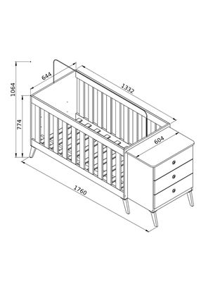 Imagen 2 del producto Cuna Encanto Rosada Kidscool