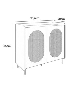 Imagen 2 del producto Buffet Noa 2 Puertas Verde