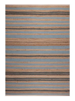 Alfombra 230 x 330 cm Yute Wool Stripe Rayas Natural