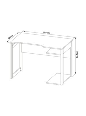 Imagen 2 del producto Escritorio Gamer Compacto-Infantil Rojo MDP