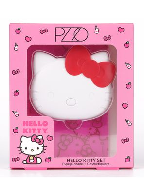Imagen 2 del producto Set Espejo Doble + Cosmetiquero Hello Kitty