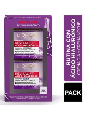 Set Dermo Expertise L'Oréal Paris Anti-Arrugas Revitalift Ácido Hialurónico