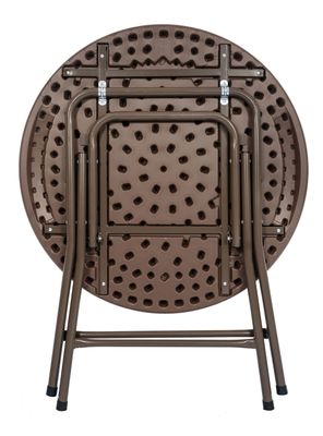 Imagen 2 del producto Mesa Plegable Redonda Rattan 80 cm