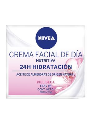 Crema Nivea Facial Hidratante Intensiva Día Fps15 Piel Seca 50 ml