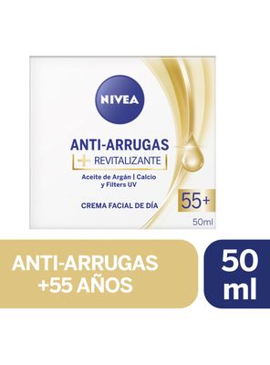 Crema Nivea Facial Antiarrugas 55+ Revitalizante 50 ml