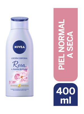 Loción Nivea Corporal Rosa & Aceite de Argán 400 ml