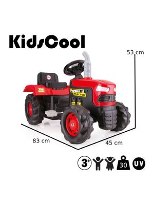 Imagen 2 del producto Tractor A Pedales Farmer Rojo