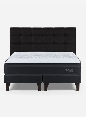 Imagen 2 del producto Cama Europea Tempo King + Respaldo Issey Grafito