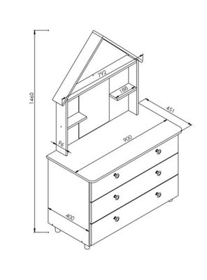 Imagen 2 del producto Cómoda Casita Amore Kidscool