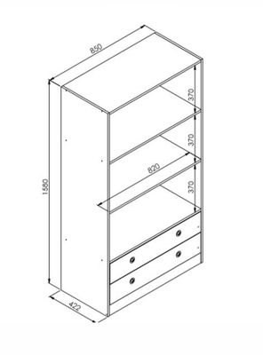 Imagen 2 del producto Organizador Amore 2 Cajones Kidscool