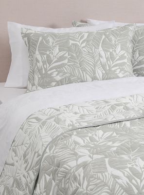 Cubrecama Jacquard Buzios Verde King