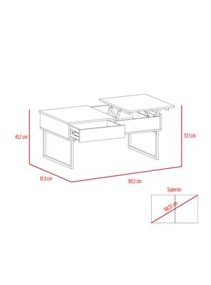 Imagen 2 del producto Mesa de Centro Funcional 5G-4
