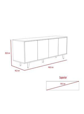 Imagen 2 del producto Rack para Tv Bora (1C) Rovere+Blanco Mqz