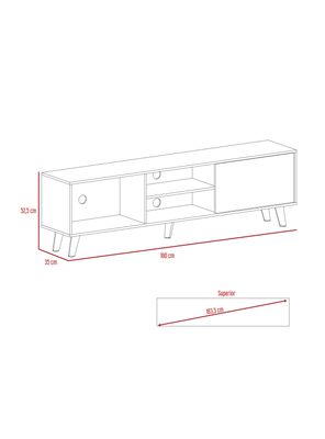 Imagen 2 del producto Rack TV 70"" Cincinatti Z-180 1P Coñac