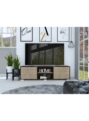 Rack Fraktal TV 80"" Z-180 Habano-Miel