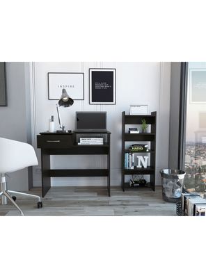 Combo Escritorio + Biblioteca Office 11 Wengue