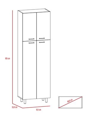 Imagen 2 del producto Mueble Alacena Rossi Blanco-Olivo
