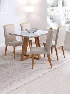 Comedor Mara 1.2 4 Sillas Daisy