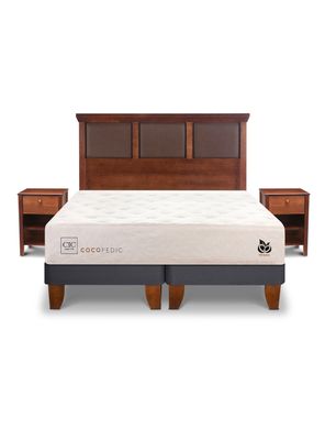 Cama Europea Cocopedic King + Set Muebles New Torino