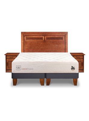 Cama Europea Cocopedic King + Set Muebles Milan