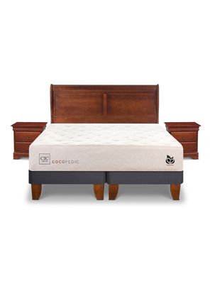 Cama Europea Cocopedic King + Set Muebles Miro