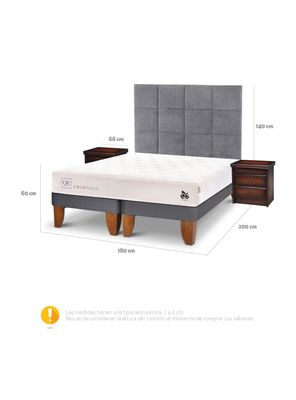 Imagen 2 del producto Cama Europea Cocopedic King + Set Muebles Tamesis
