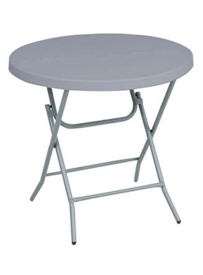 Mesa Plegable Redonda 80 Gris