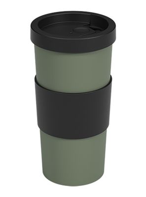 Vaso Mug para Café 500 ml Nutri Verde Smoke Negro